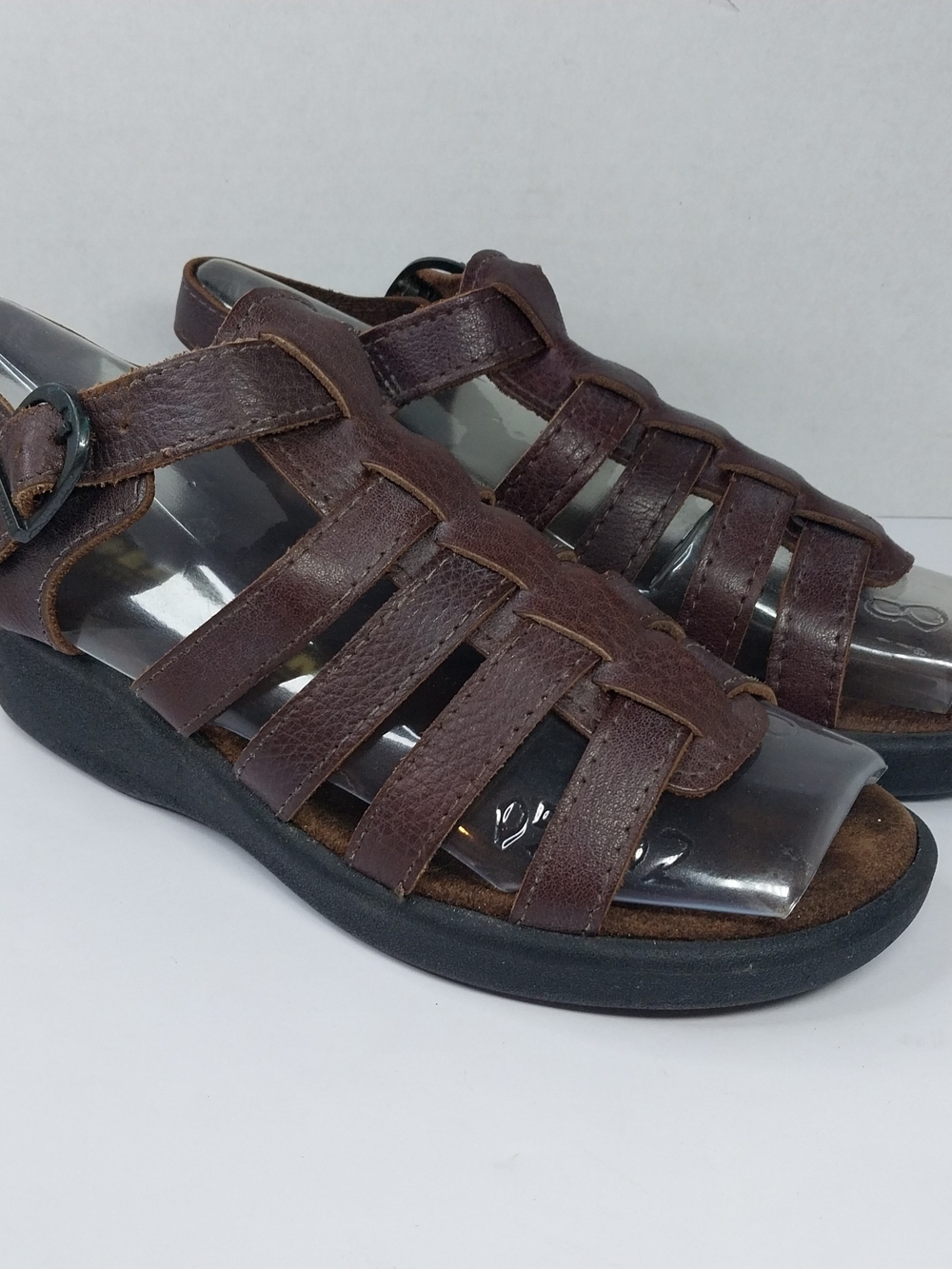 Eastland Fisherman Women's Mesa Sandal Brown Leather Size 6 Utilitarian Shoes